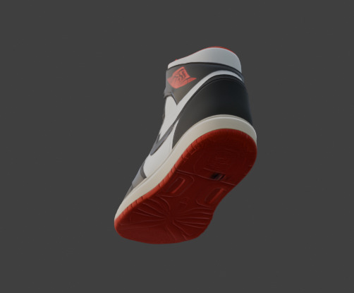 Stylized Footwear Or Shoe 3D Model Low-poly 3D model_32