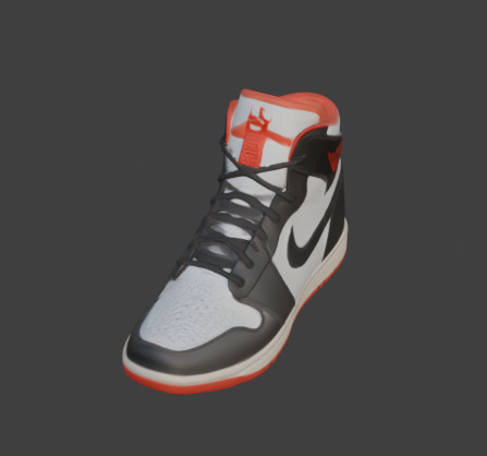 Stylized Footwear Or Shoe 3D Model Low-poly 3D model_28