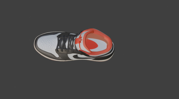 Stylized Footwear Or Shoe 3D Model Low-poly 3D model_4