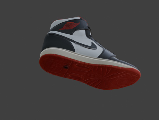Stylized Footwear Or Shoe 3D Model Low-poly 3D model_12