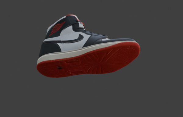 Stylized Footwear Or Shoe 3D Model Low-poly 3D model_30