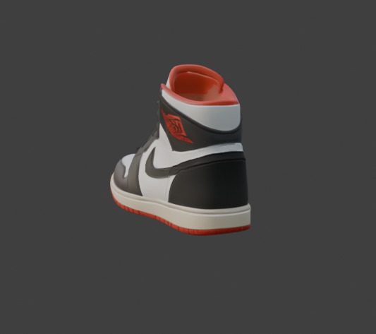 Stylized Footwear Or Shoe 3D Model Low-poly 3D model_9