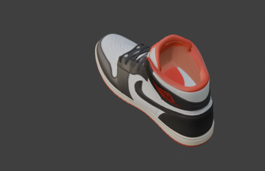Stylized Footwear Or Shoe 3D Model Low-poly 3D model_21