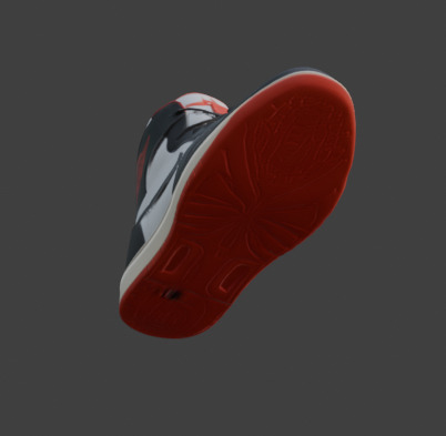 Stylized Footwear Or Shoe 3D Model Low-poly 3D model_11