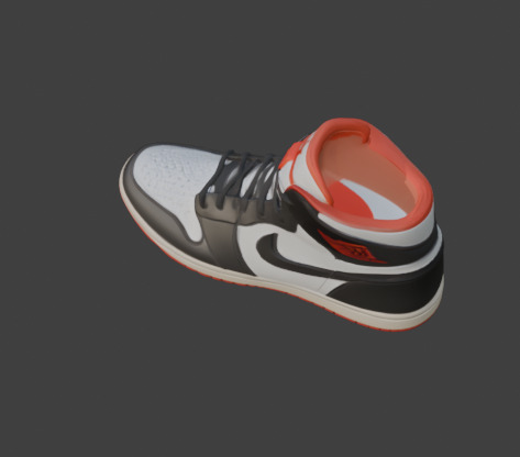 Stylized Footwear Or Shoe 3D Model Low-poly 3D model_18