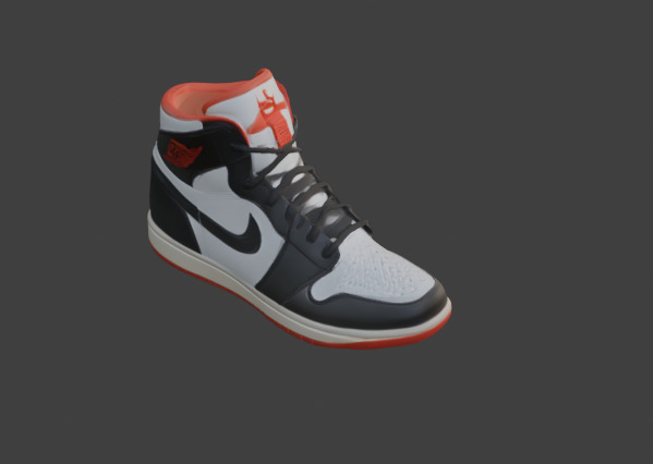 Stylized Footwear Or Shoe 3D Model Low-poly 3D model_29