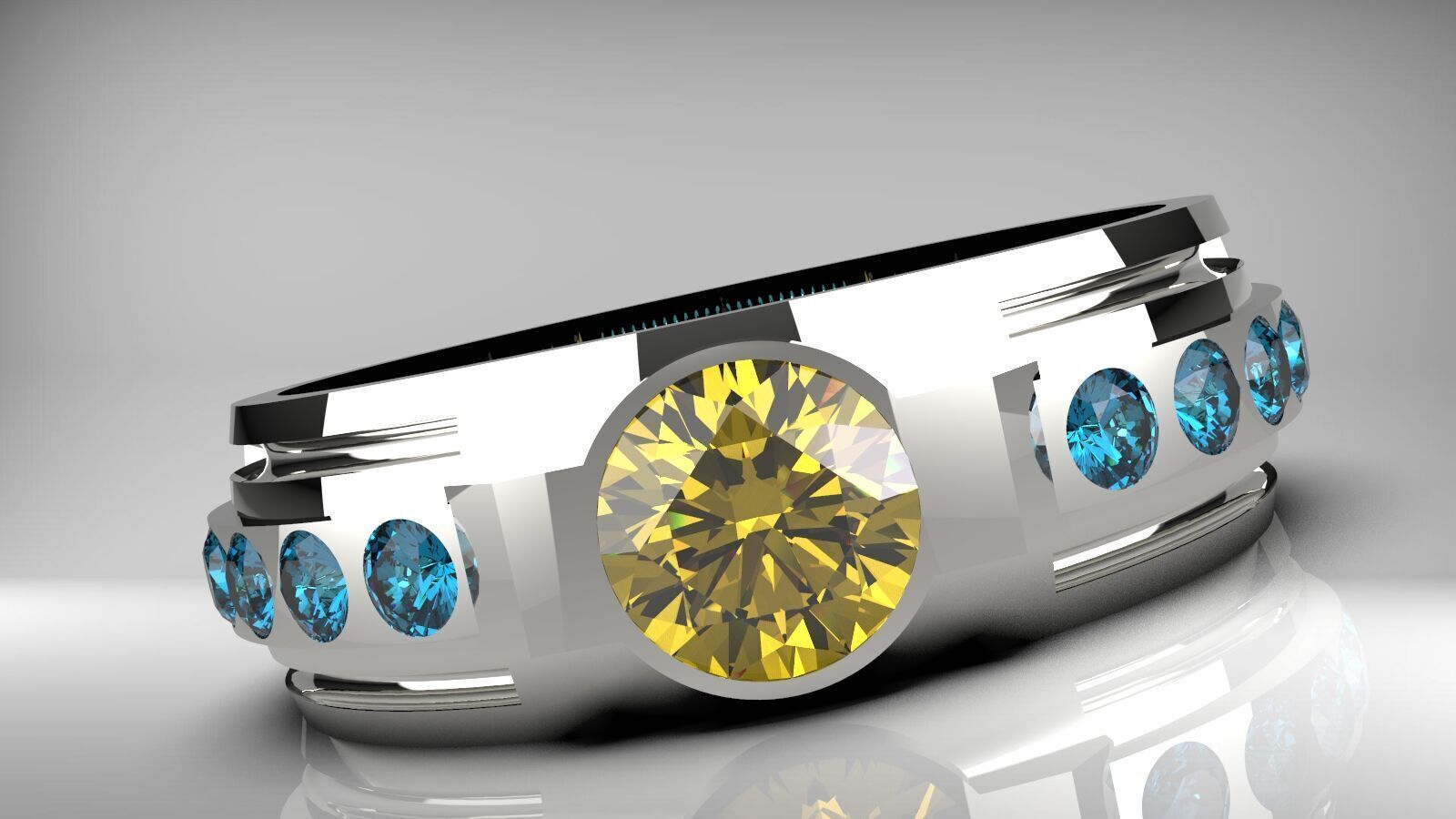 costom desing mens uniq ring 3D print model_13