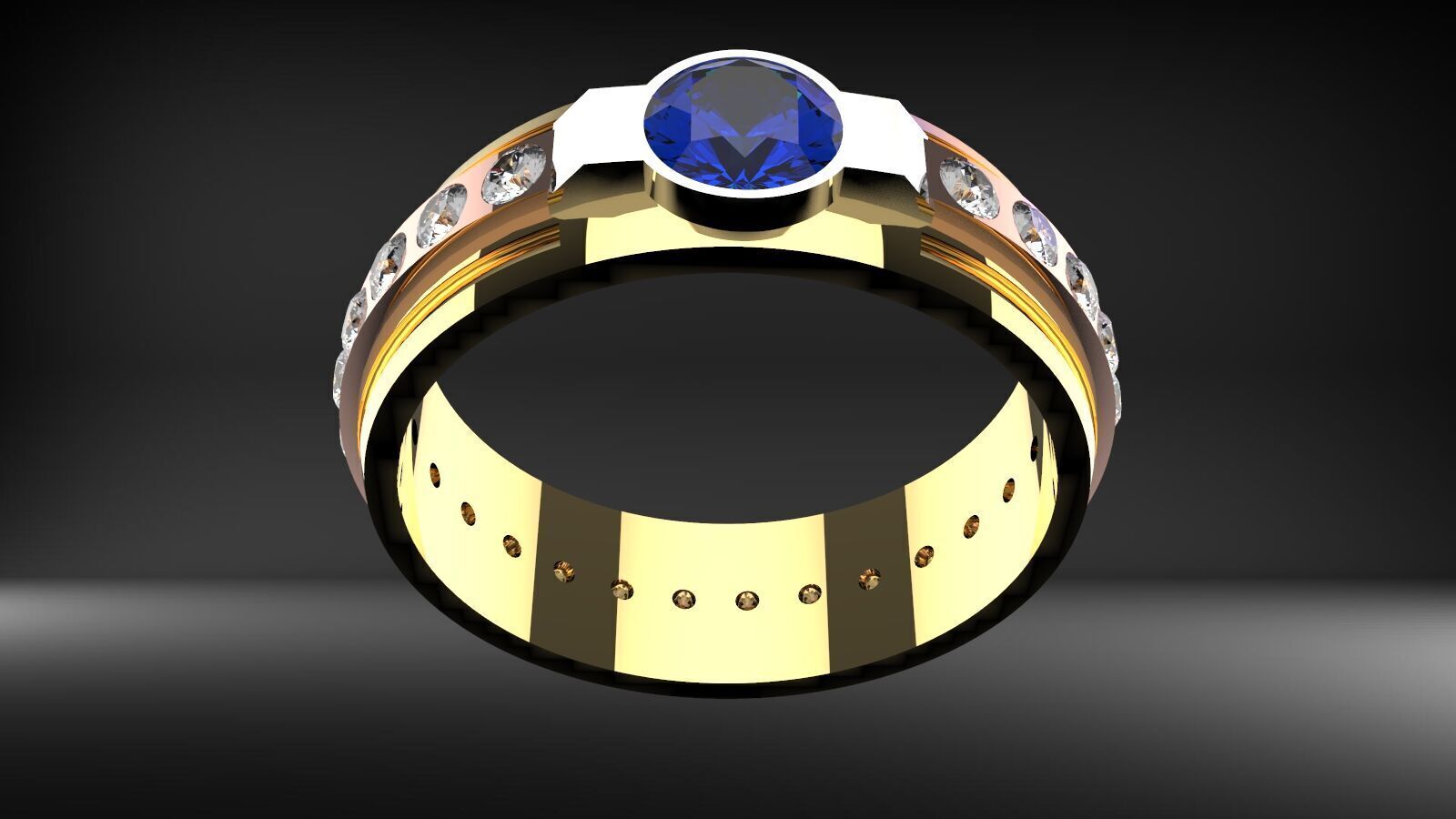 costom desing mens uniq ring 3D print model_19