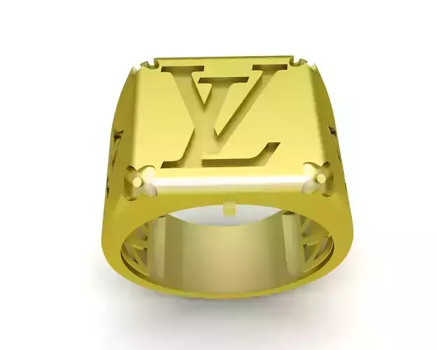 A21A Fashion Ring LV Style
