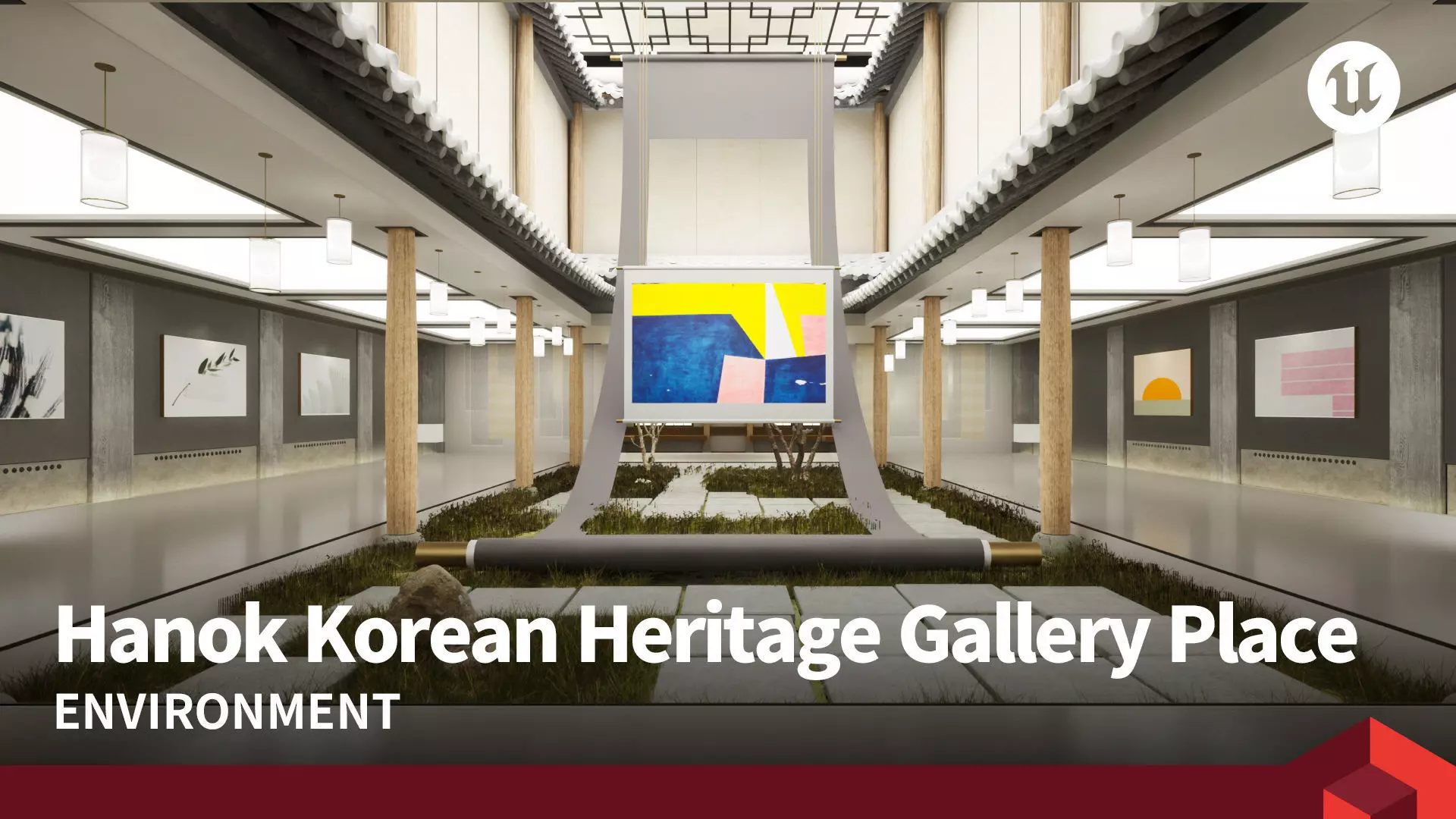 Hanok Korean Heritage Gallery Place 3D model_0