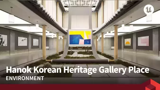 Hanok Korean Heritage Gallery Place 3D model