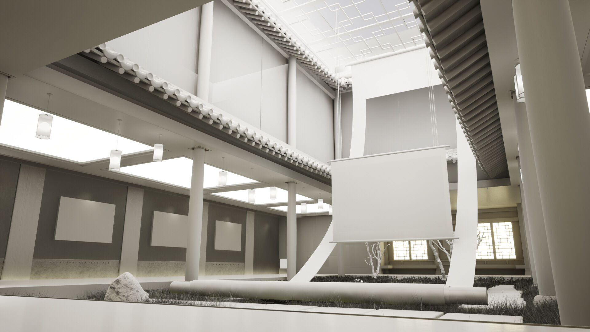 Hanok Korean Heritage Gallery Place 3D model_12