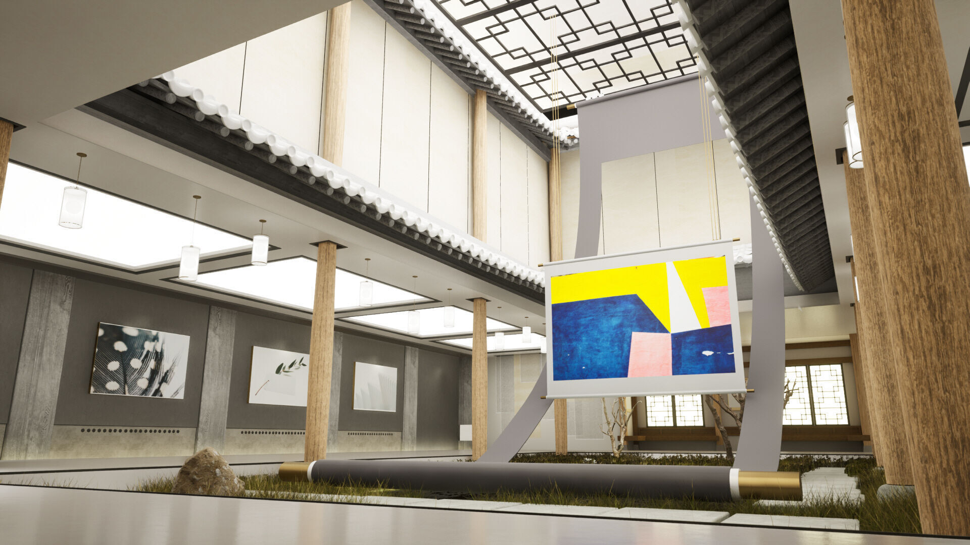 Hanok Korean Heritage Gallery Place 3D model_5