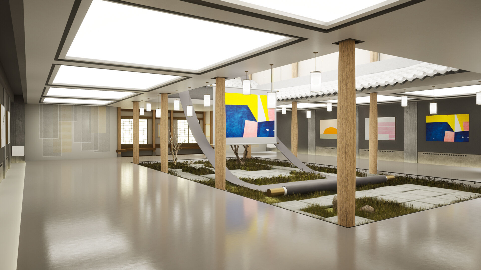 Hanok Korean Heritage Gallery Place 3D model_4