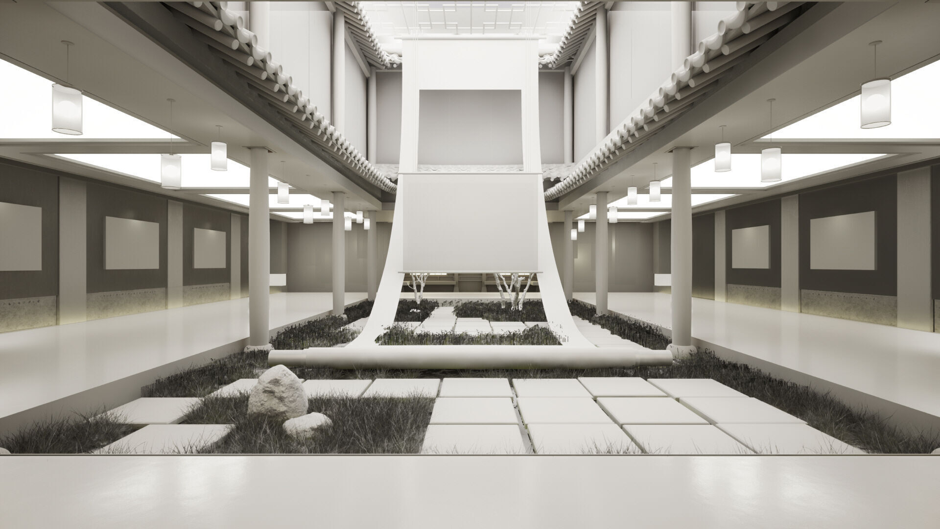 Hanok Korean Heritage Gallery Place 3D model_9