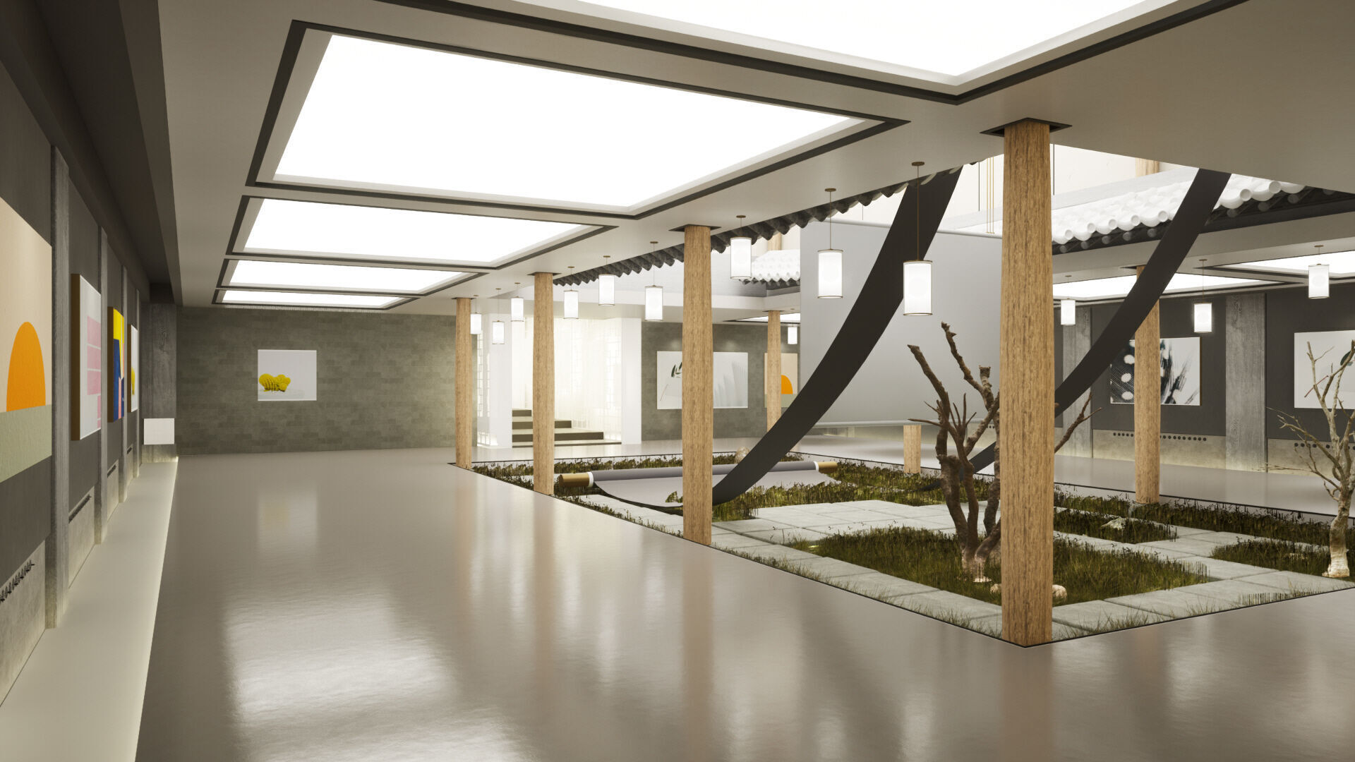 Hanok Korean Heritage Gallery Place 3D model_3