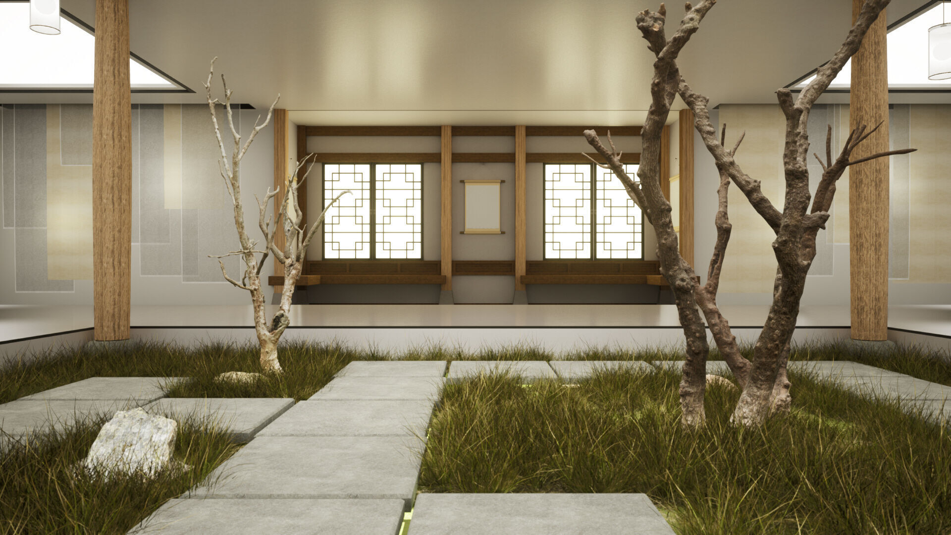 Hanok Korean Heritage Gallery Place 3D model_7