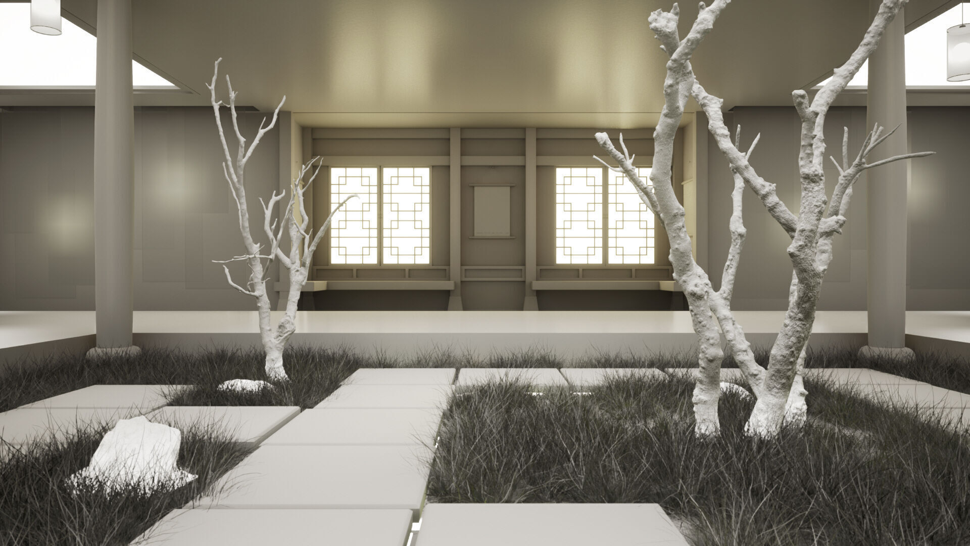 Hanok Korean Heritage Gallery Place 3D model_14