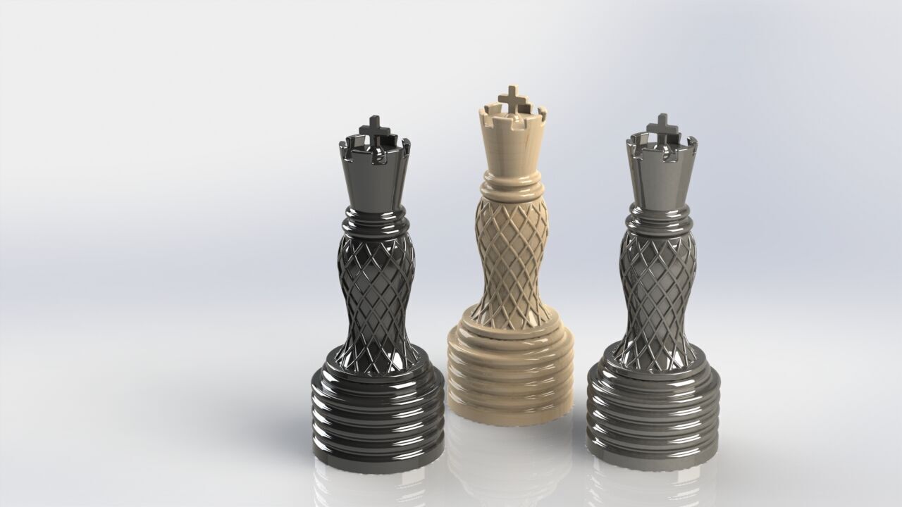Chess Set Printable with Storage Board 3D print model_6