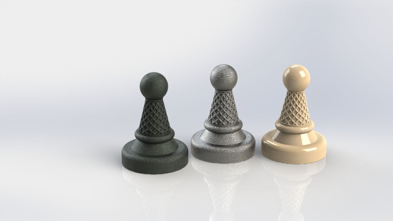 Chess Set Printable with Storage Board 3D print model_10