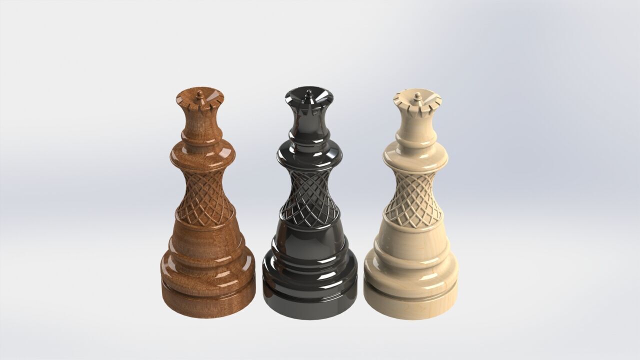 Chess Set Printable with Storage Board 3D print model_7