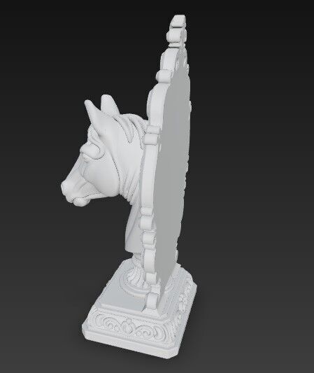 Elegance and Strength in 3D Horse Bust Digital Model 3D print model_10