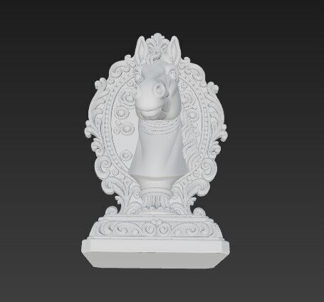 Elegance and Strength in 3D Horse Bust Digital Model 3D print model_13