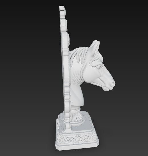 Elegance and Strength in 3D Horse Bust Digital Model 3D print model_8