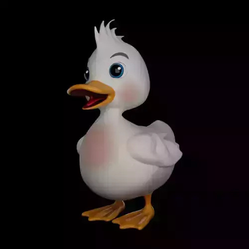 3D Duck with full  rigging 