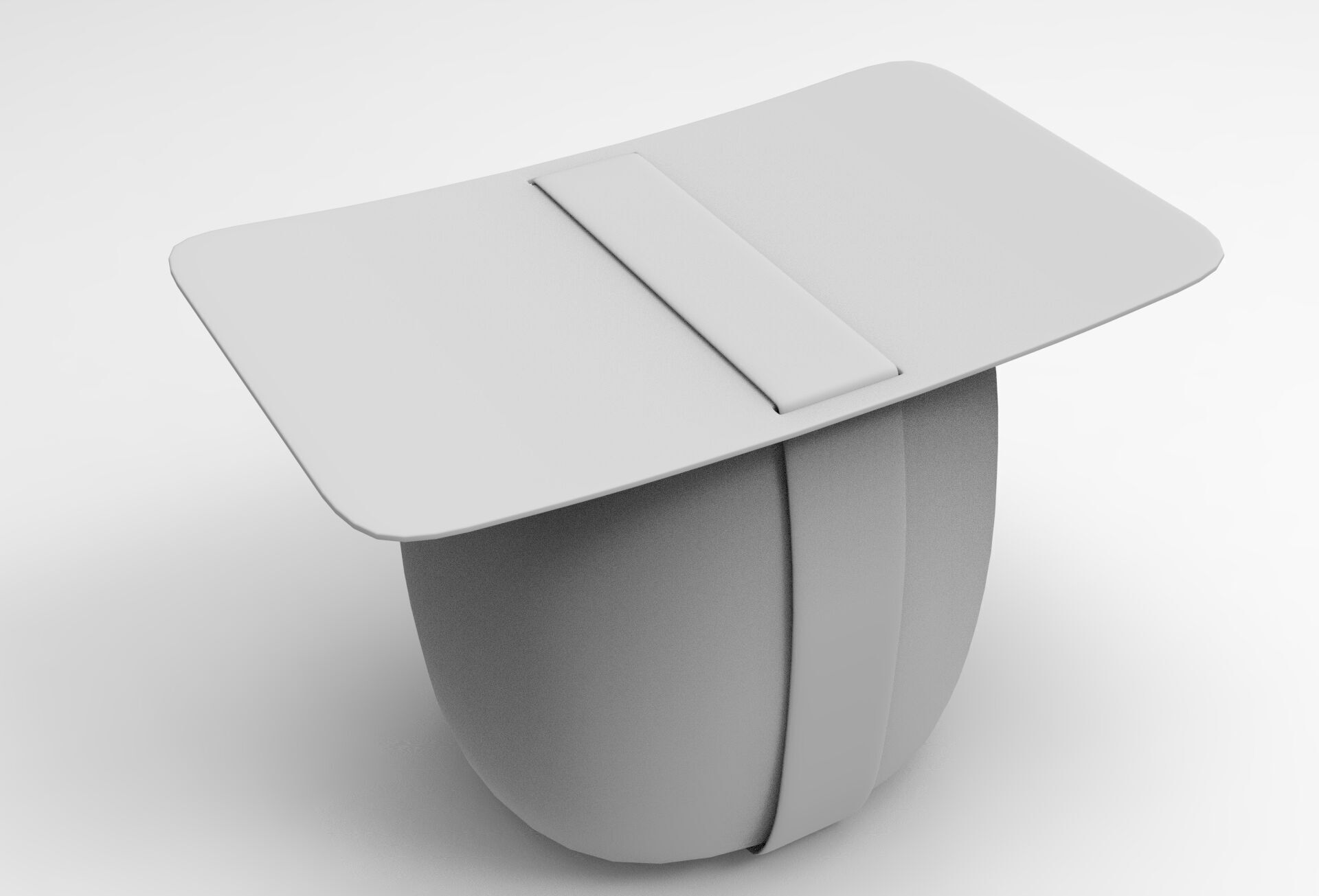 Muuq Stool Low-poly 3D model_7