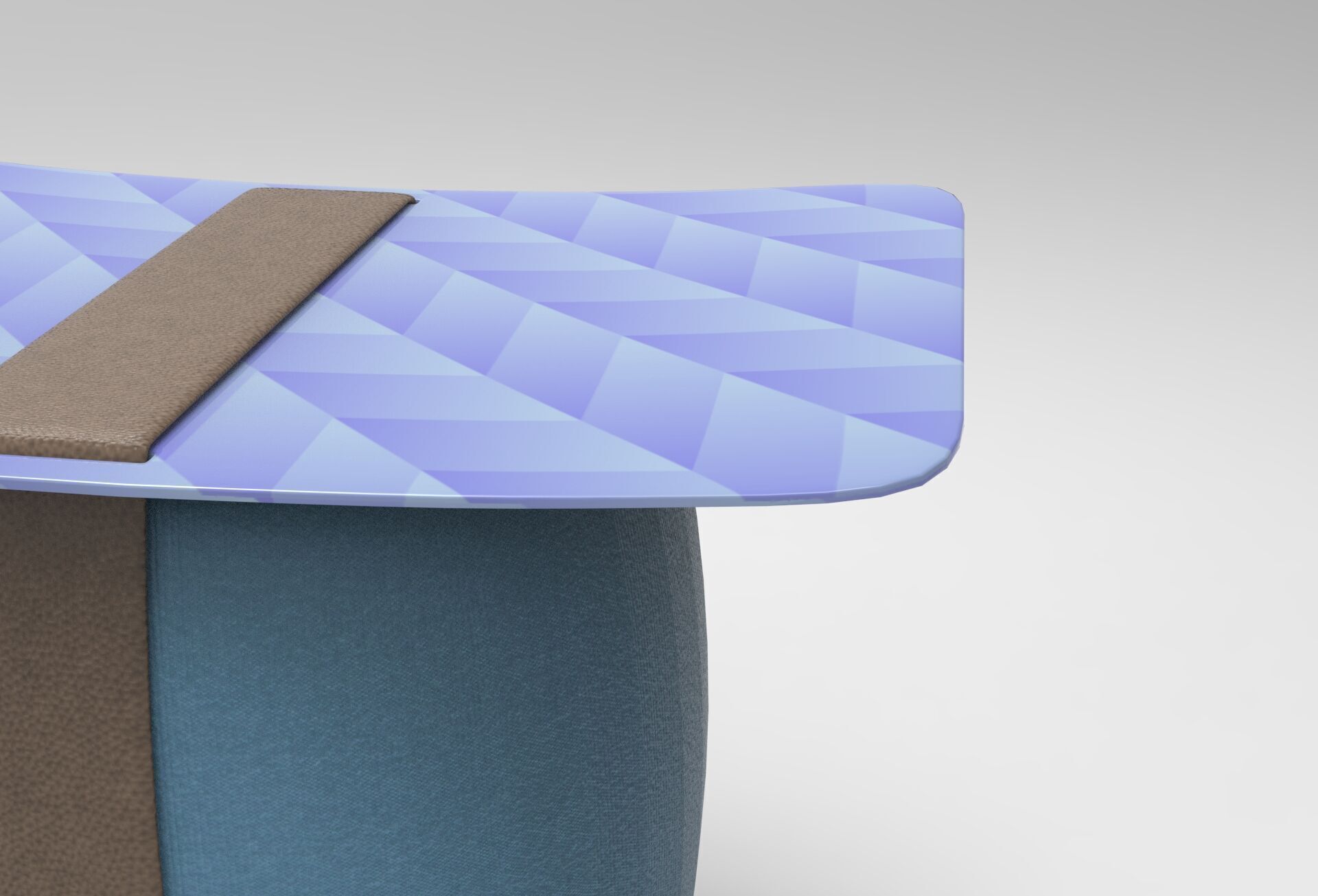 Muuq Stool Low-poly 3D model_3