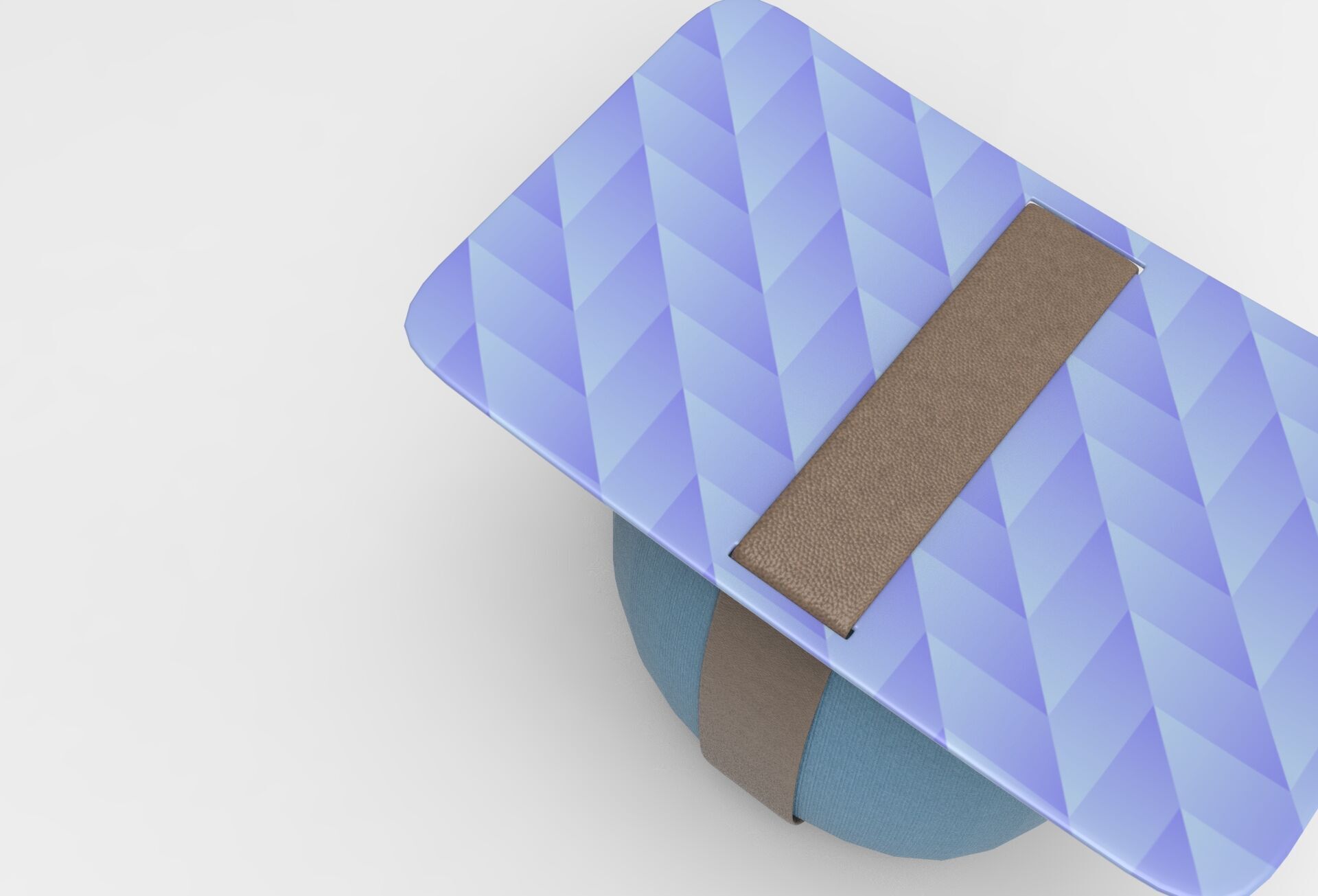 Muuq Stool Low-poly 3D model_2