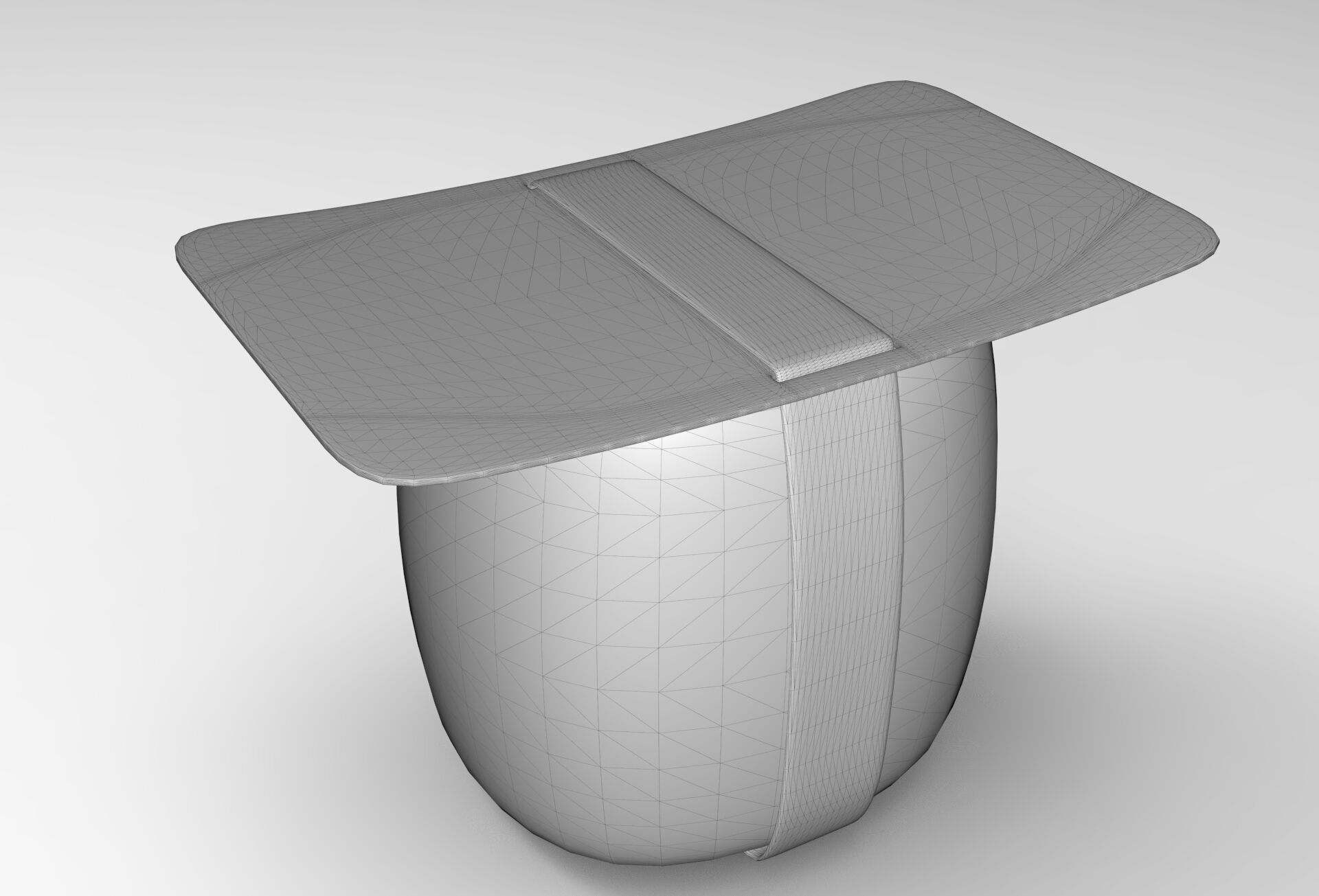 Muuq Stool Low-poly 3D model_5