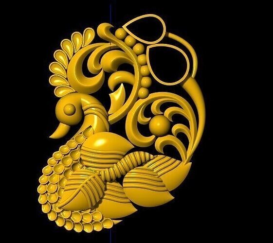 peacock side billa 3dm file 3D print model