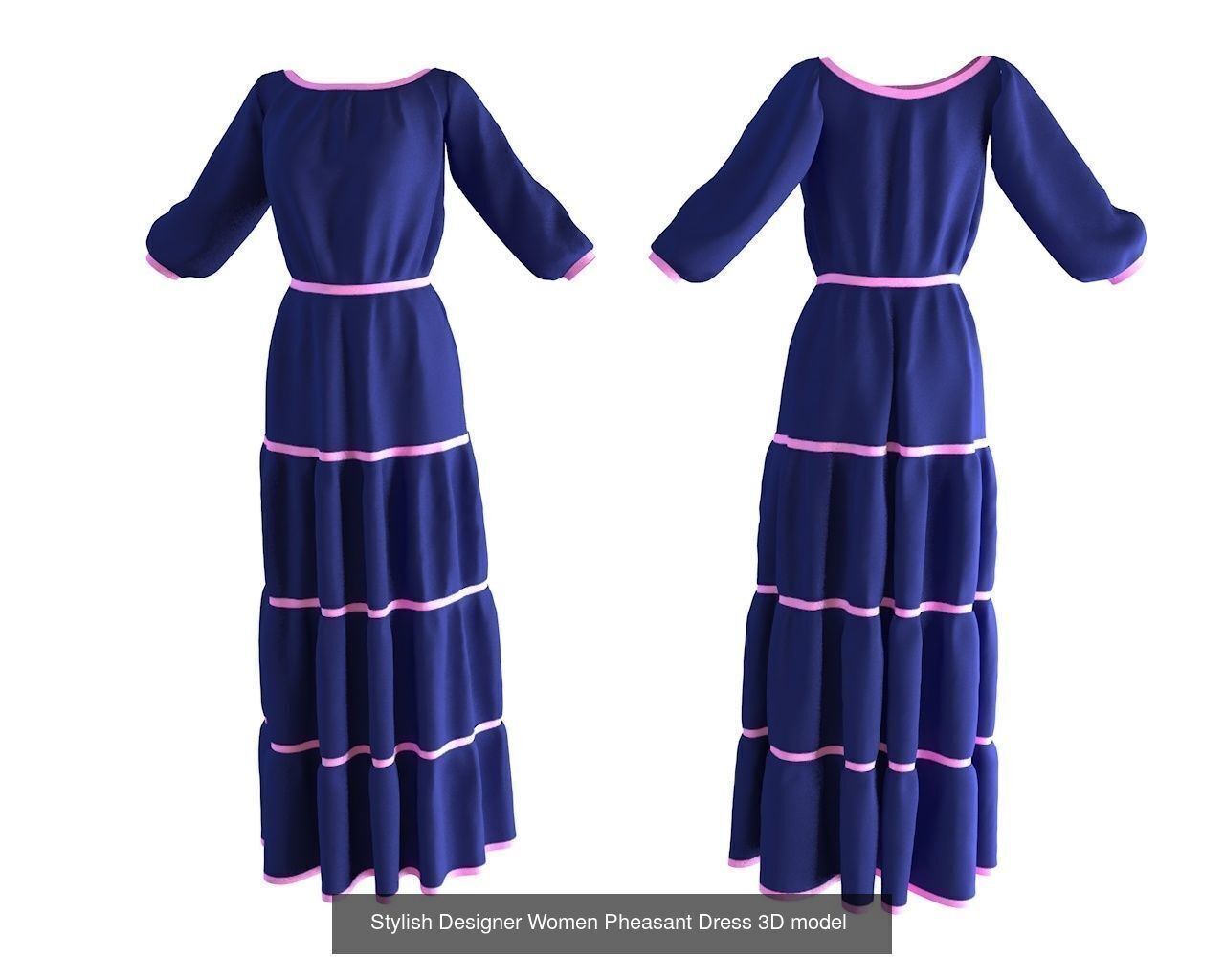 Collection of 52 Female Dresses Costumes for Femals _58