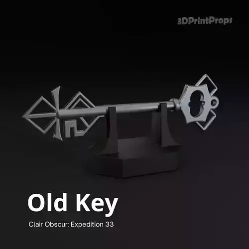 Old Key from Expedition 33 with stand