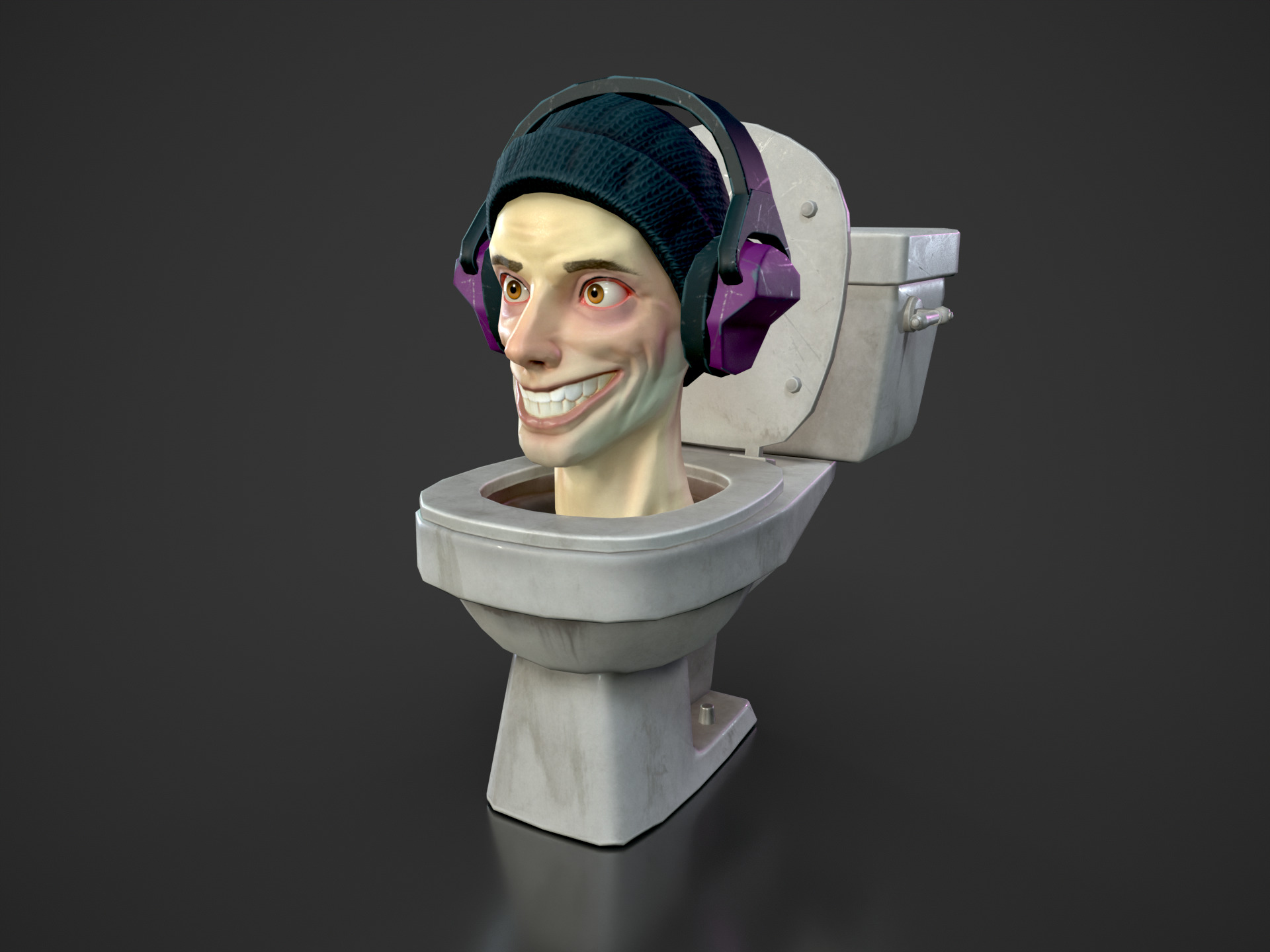 Skibidi Toilet 3D Model Pack 11 Characters  Low-poly 3D model_4