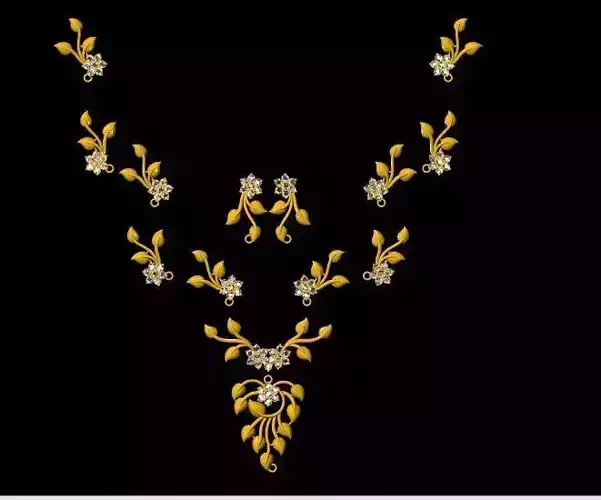 floral necklace 3dm file