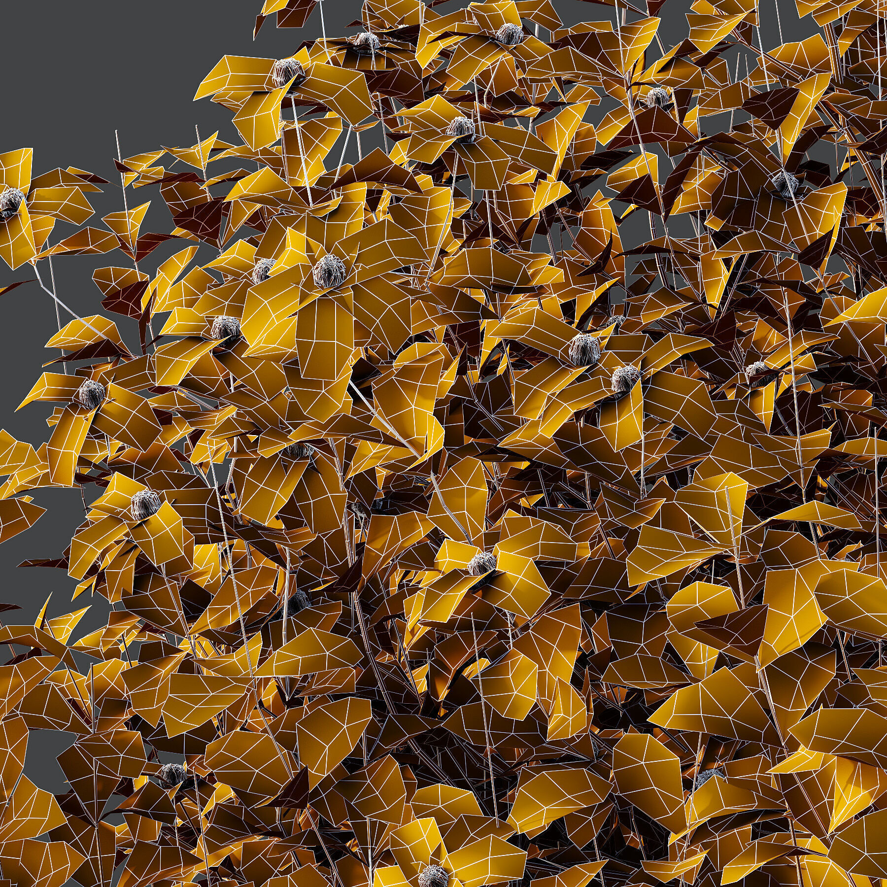 Different bush 05 3D model_4