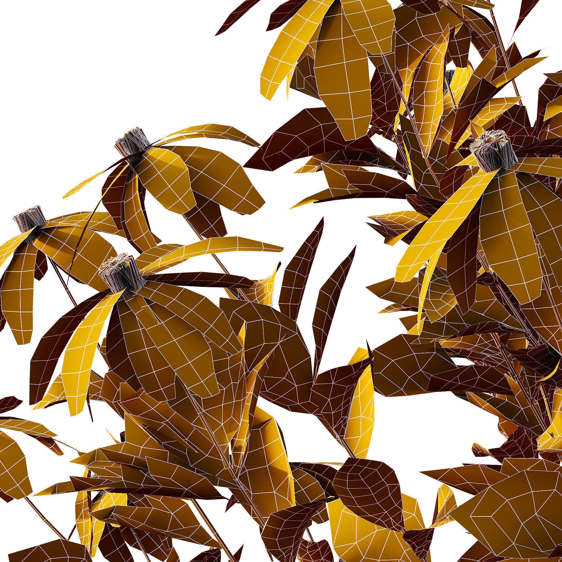 Different bush 05 3D model_3