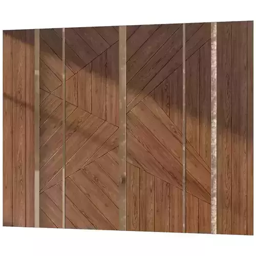 Wall panel 091-shpon 3D model