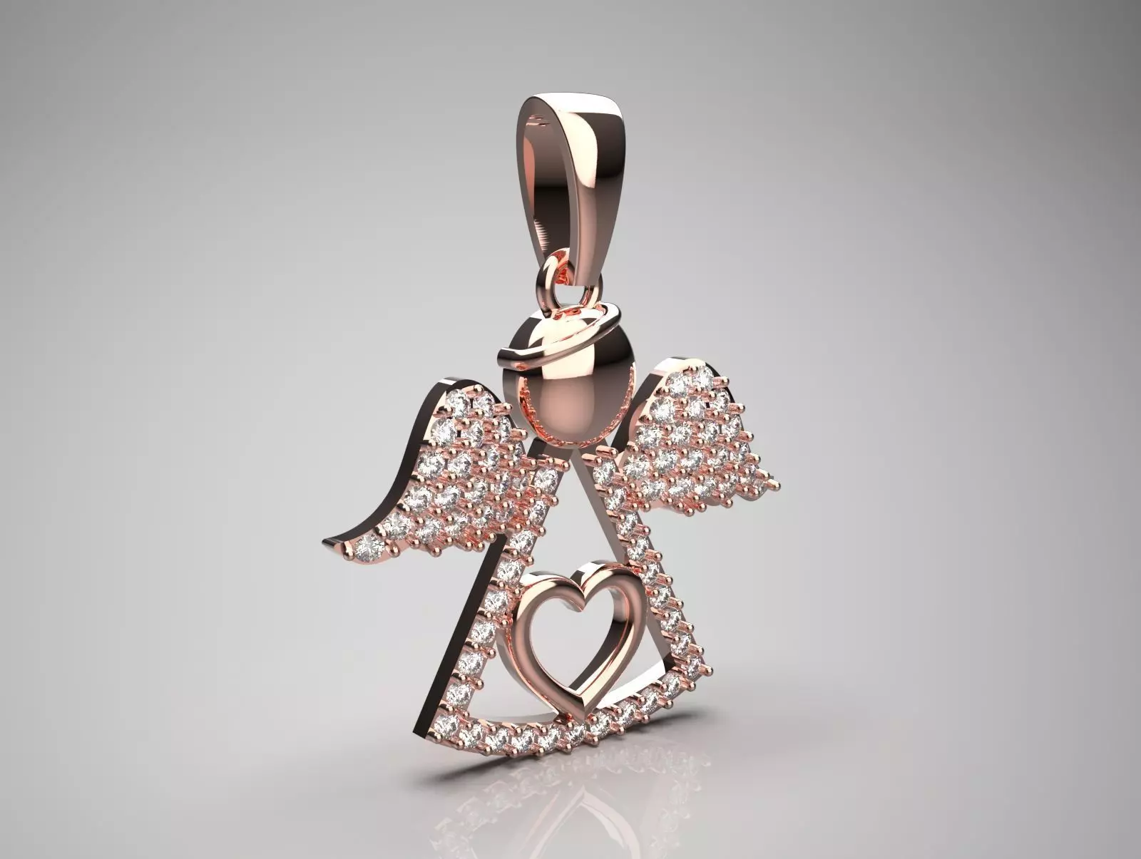 angel jewelry pendant jp0260 3D print model