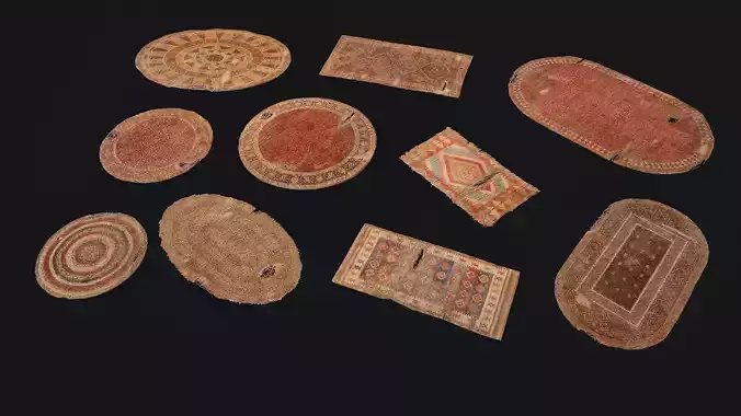 Small Carpets 3D Model Collection