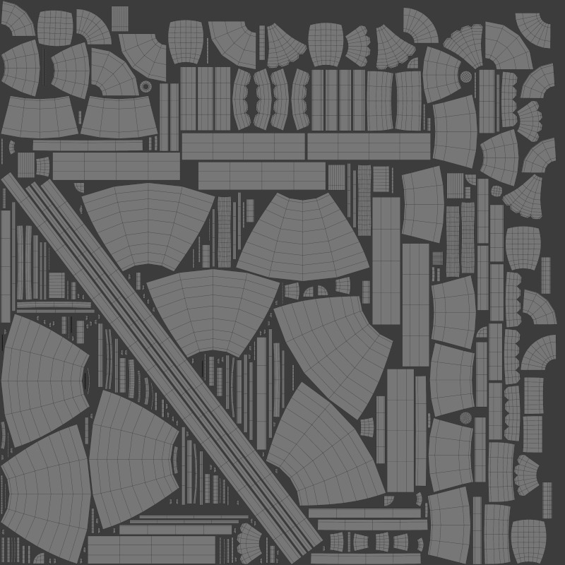 Classic-style desk lamp 3D model_6