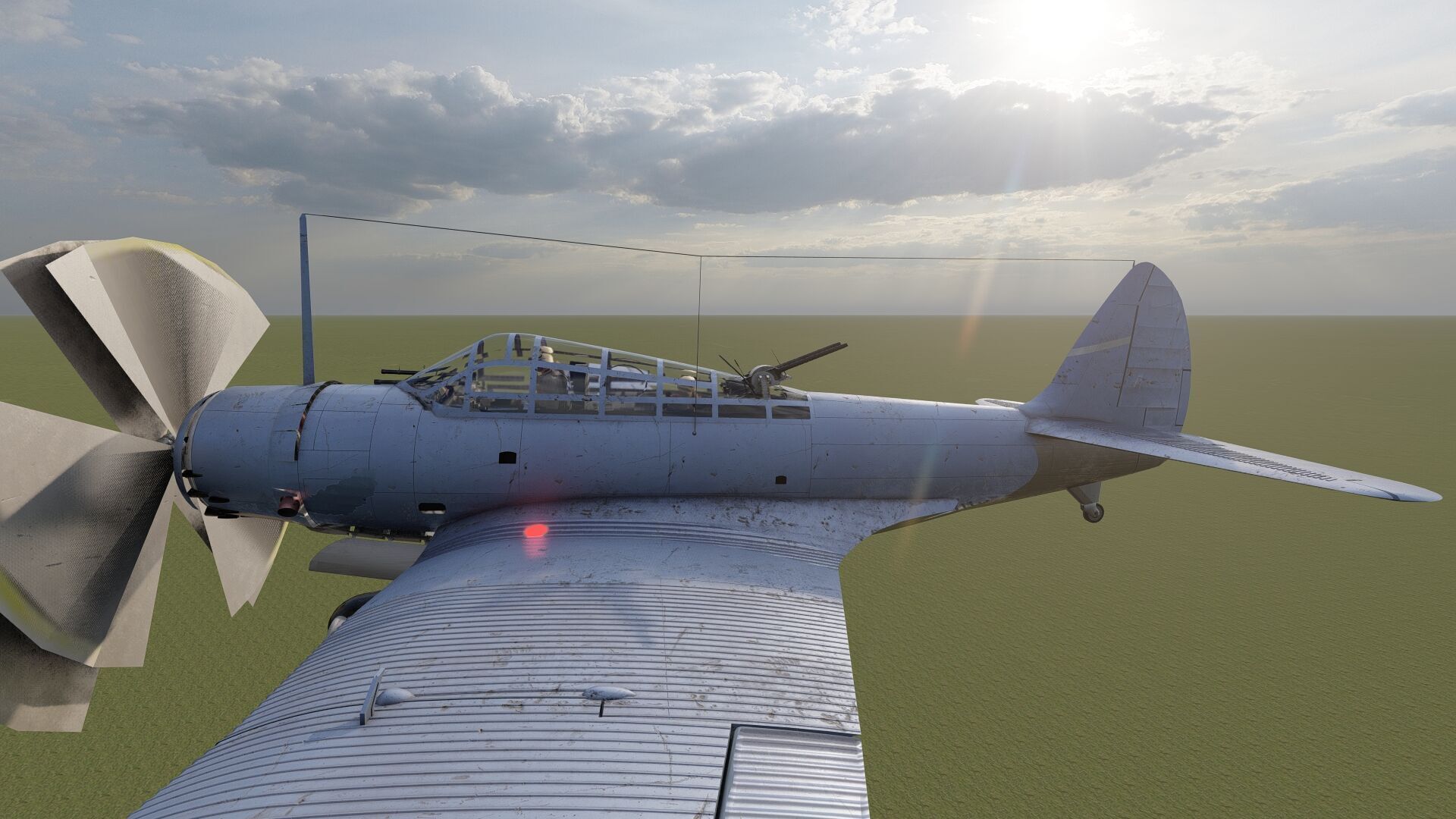 Douglas SBD Dauntless 3D model_7