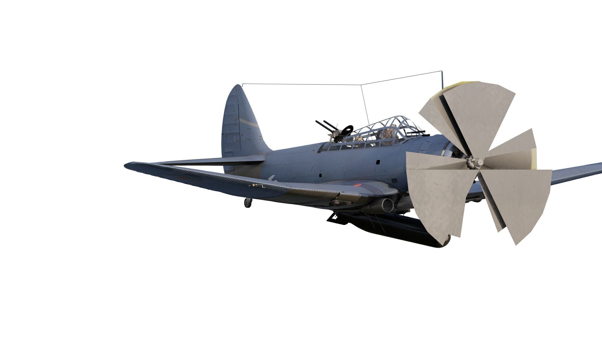 Douglas SBD Dauntless 3D model_5