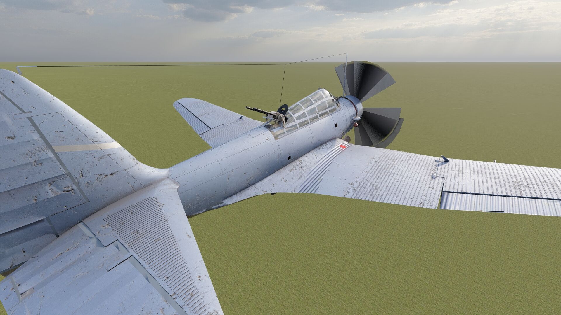 Douglas SBD Dauntless 3D model_11