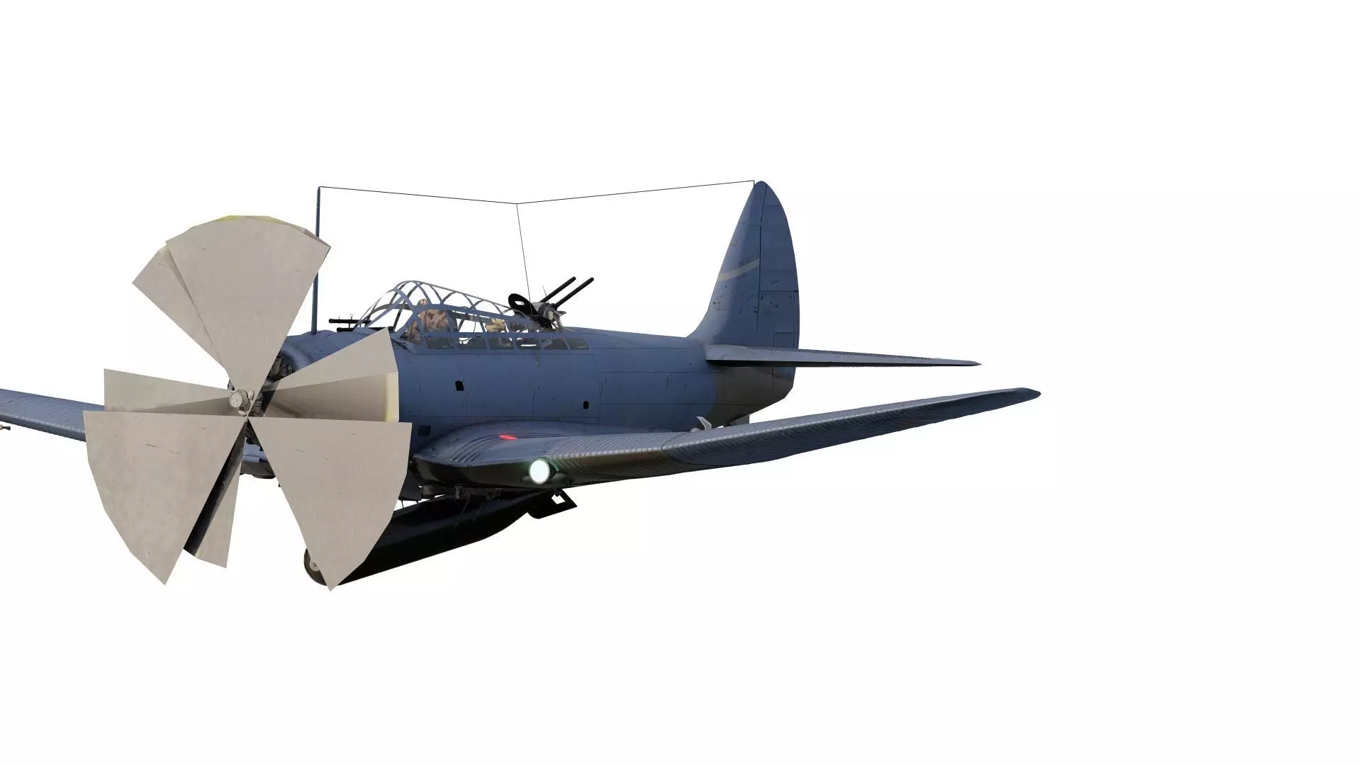 Douglas SBD Dauntless 3D model_0