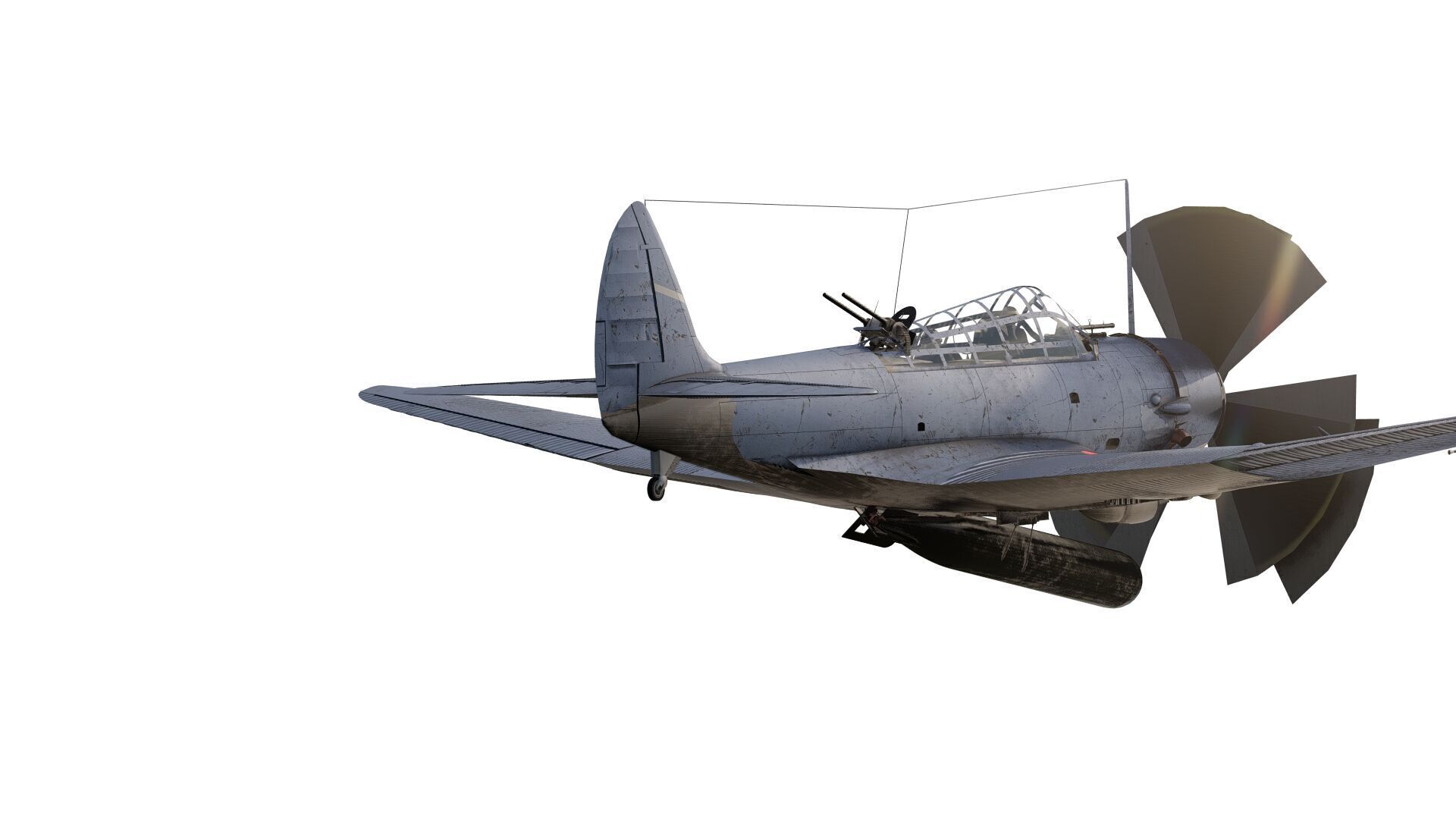 Douglas SBD Dauntless 3D model_3