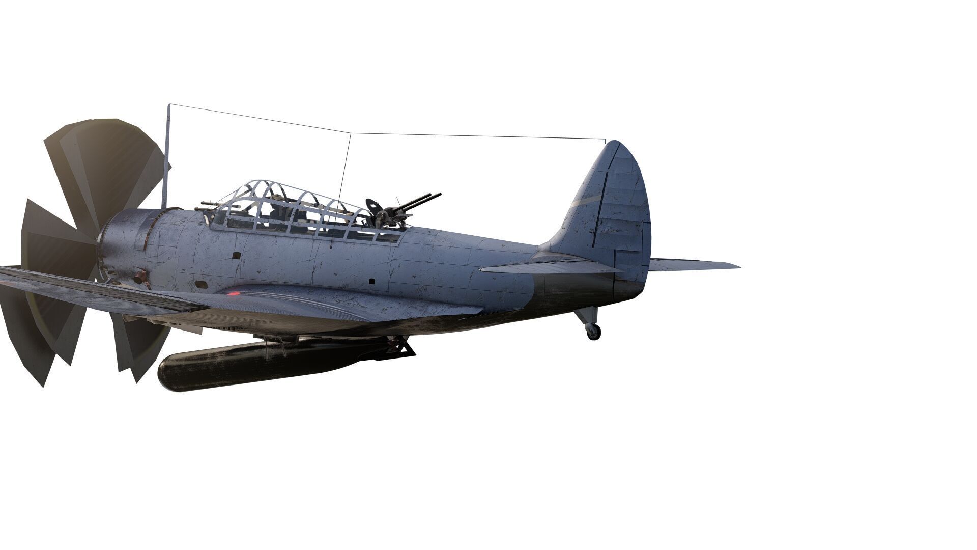 Douglas SBD Dauntless 3D model_1